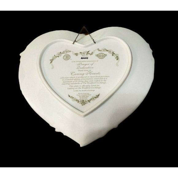 Bradex Nurses Pray of Dedication Porcelain Heart Shaped Plaque Wall Hanging - Picture 2 of 10